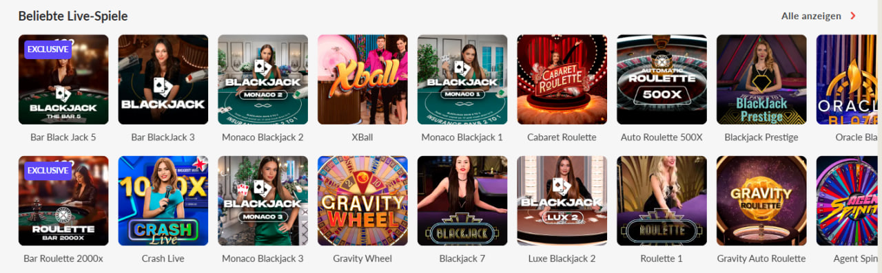 Live Casino und Crash Games Zwei Welten eine Plattform